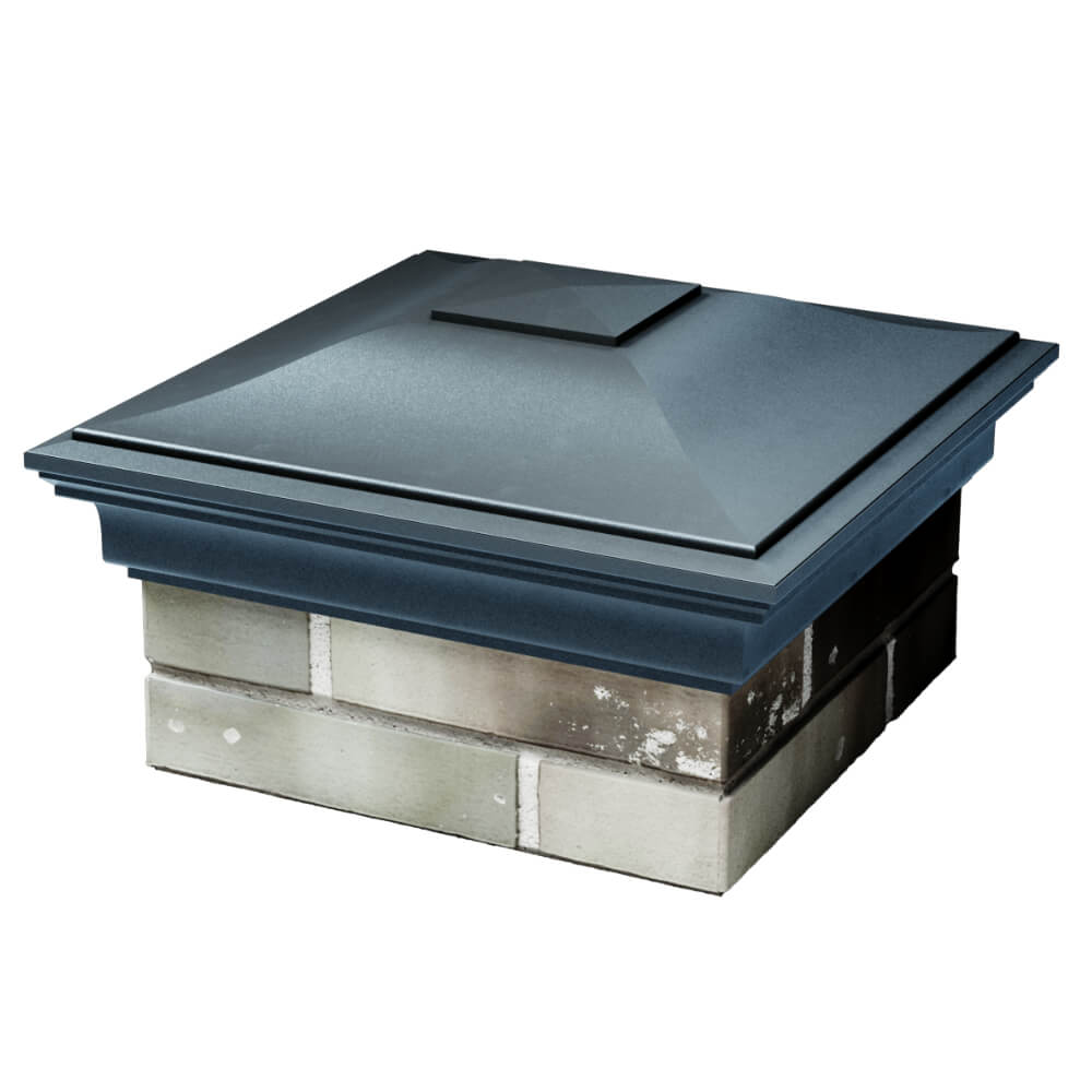 Колпак Zking Монблан Серый на столб 1.5х1.5 кирпича (385х385мм) в Чусовом фото