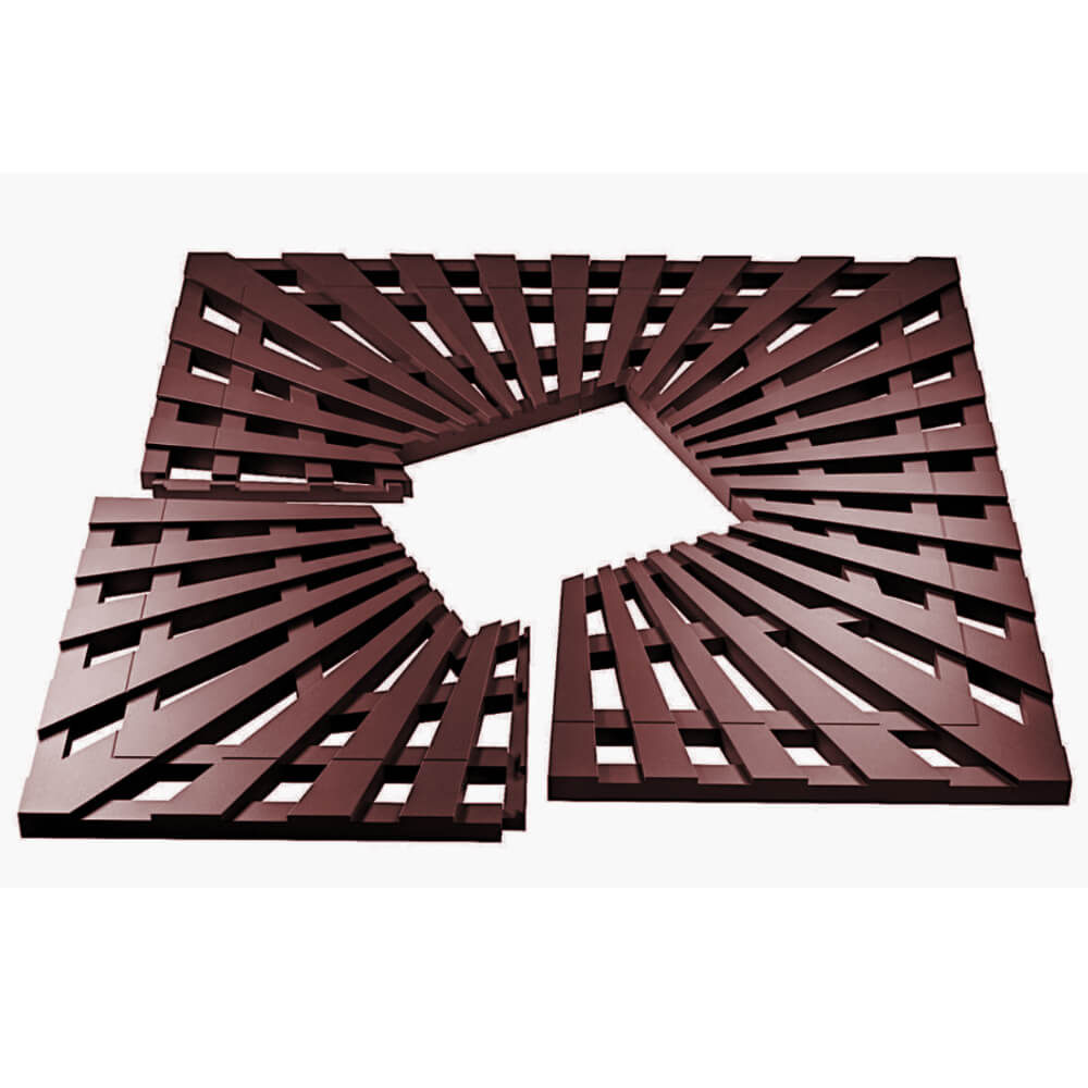 Приствольная решетка для дерева ZKING ATMOSPHERE 1.2х1.2м Коричневая в Чусовом фото