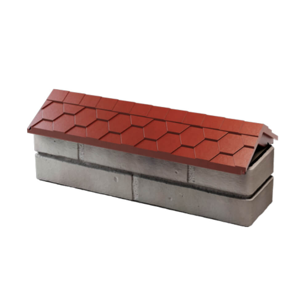 Парапет Zking Эверест Красный с посадкой на 0.5 кирпича (130мм) в Чусовом фото