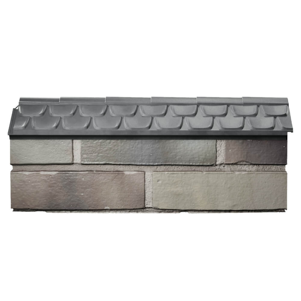 Парапет Zking Эльбрус Серый с посадкой на 0.5 кирпича (130мм) в Чусовом фото