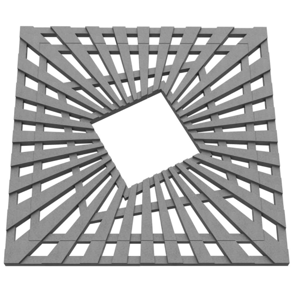 Приствольная решетка для дерева ZKING ATMOSPHERE 1.2х1.2м Серая в Чусовом фото