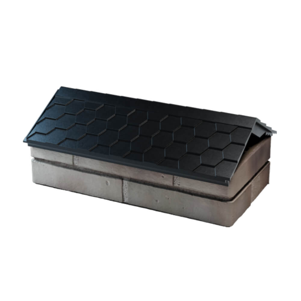 Парапет Zking Эверест Черный с посадкой на 1 кирпич (200/225/255мм) в Чусовом фото