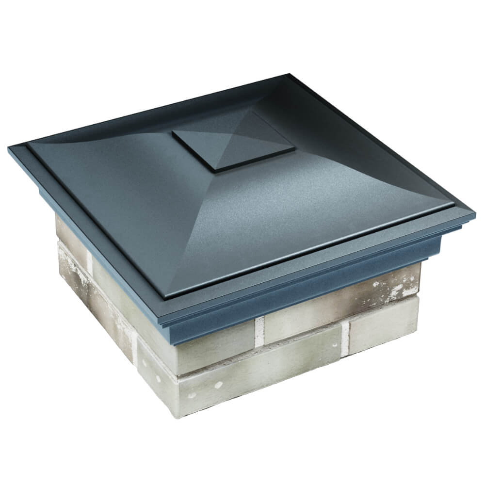 Колпак Zking Монблан Серый на столб 1.5х1.5 кирпича (385х385мм) в Чусовом фото