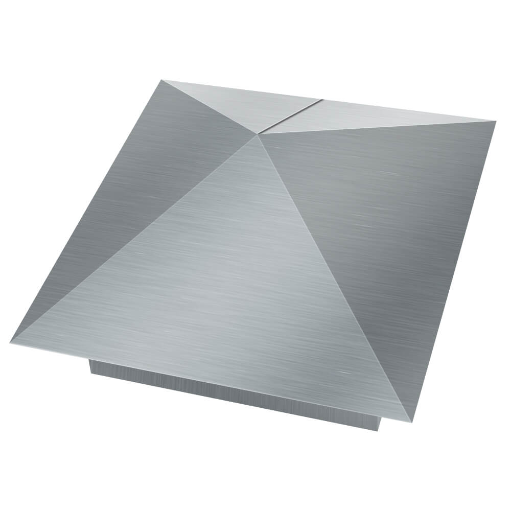 Колпак металлический 380х380мм оцинкованный заборный Чусовой фото