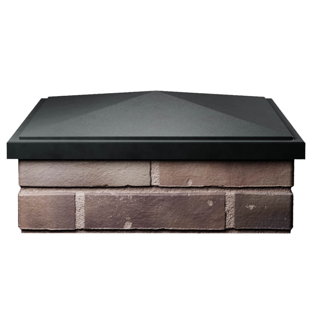 Колпак Zking БонаМоно Черный на столб 2х2 кирпича (515х515, 530х530мм) Чусовой фото