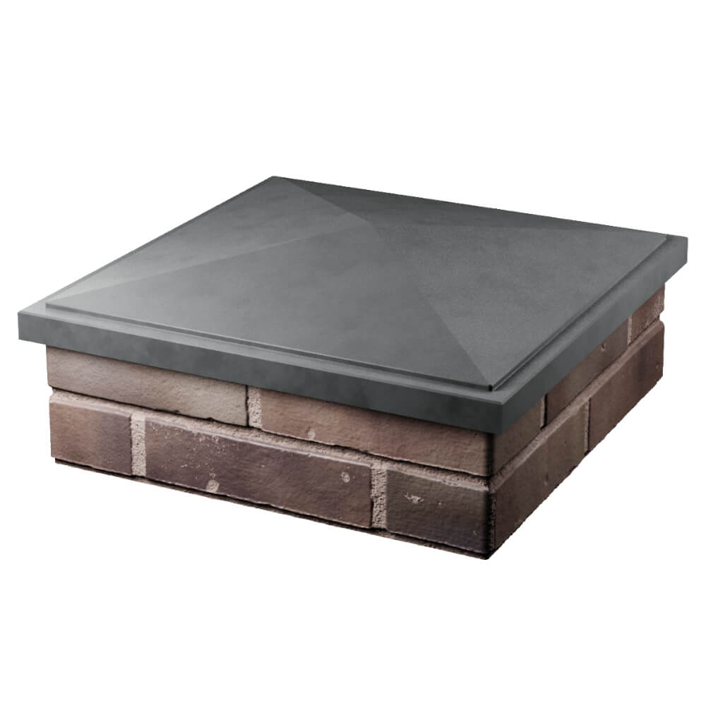 Колпак Zking БонаМоно Серый на столб 2х2 кирпича (515х515, 530х530мм) в Чусовом фото