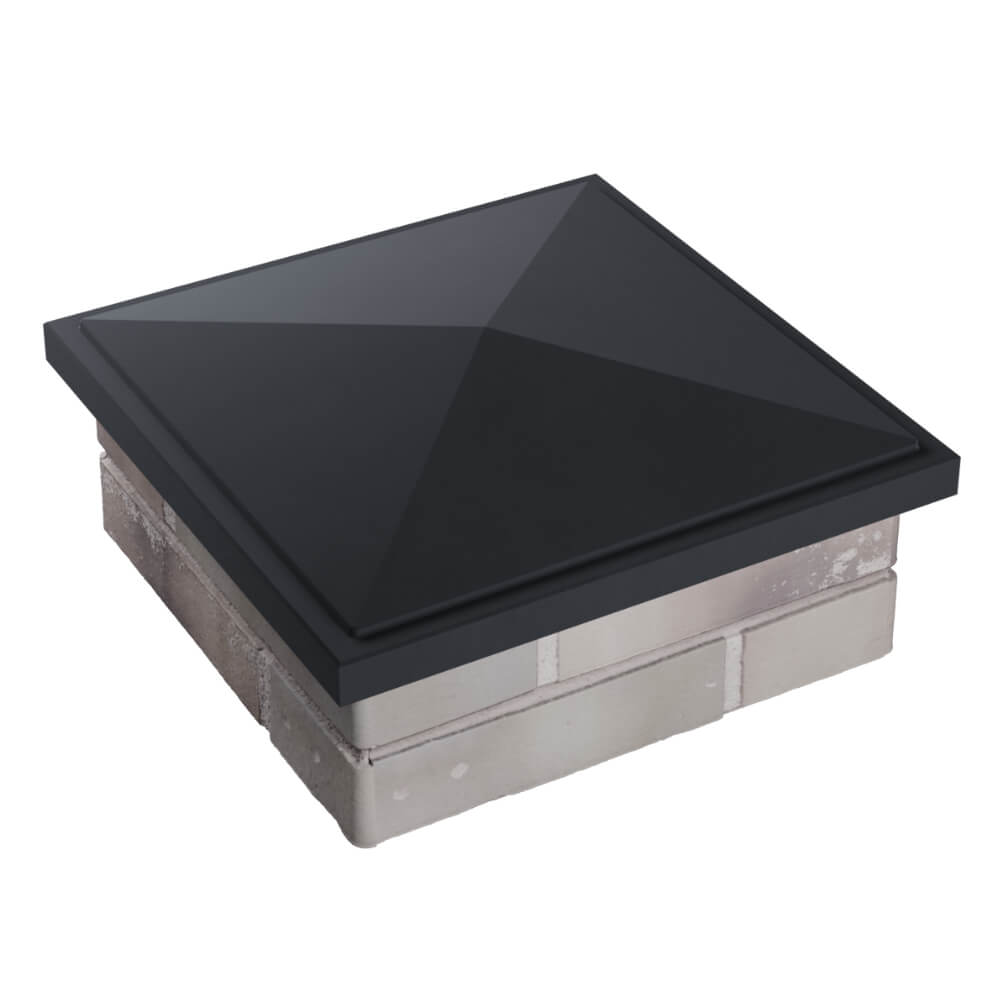 Колпак Zking БонаМоно Серый на столб 1.5х1.5 кирпича (385х385, 400х400мм) в Чусовом фото