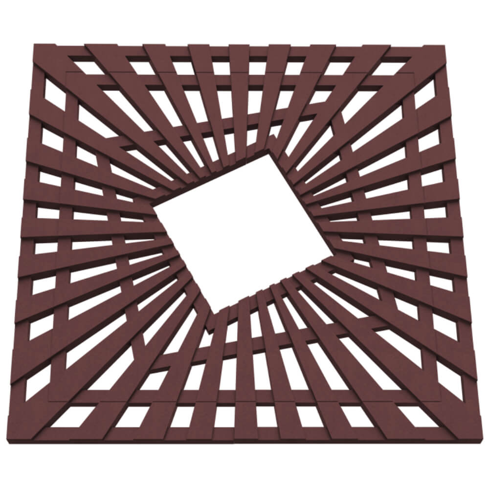 Приствольная решетка для дерева ZKING ATMOSPHERE 1.2х1.2м Коричневая в Чусовом фото