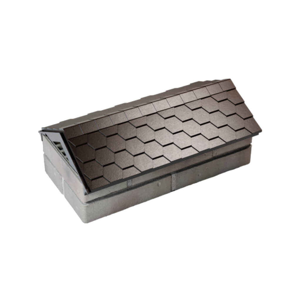 Парапет Zking Эверест Коричневый с посадкой на 1 кирпич (200/225/255мм) в Чусовом фото