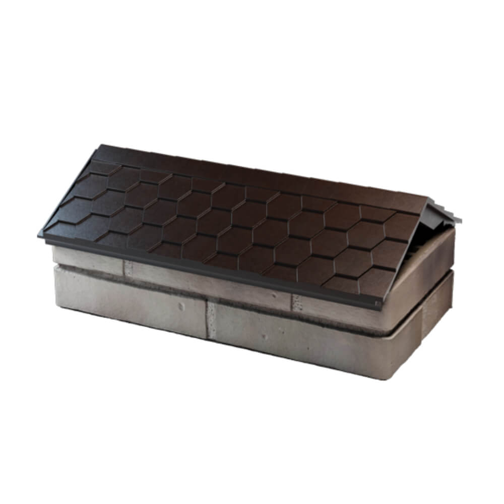 Парапет Zking Эверест Коричневый с посадкой на 1 кирпич (200/225/255мм) в Чусовом фото