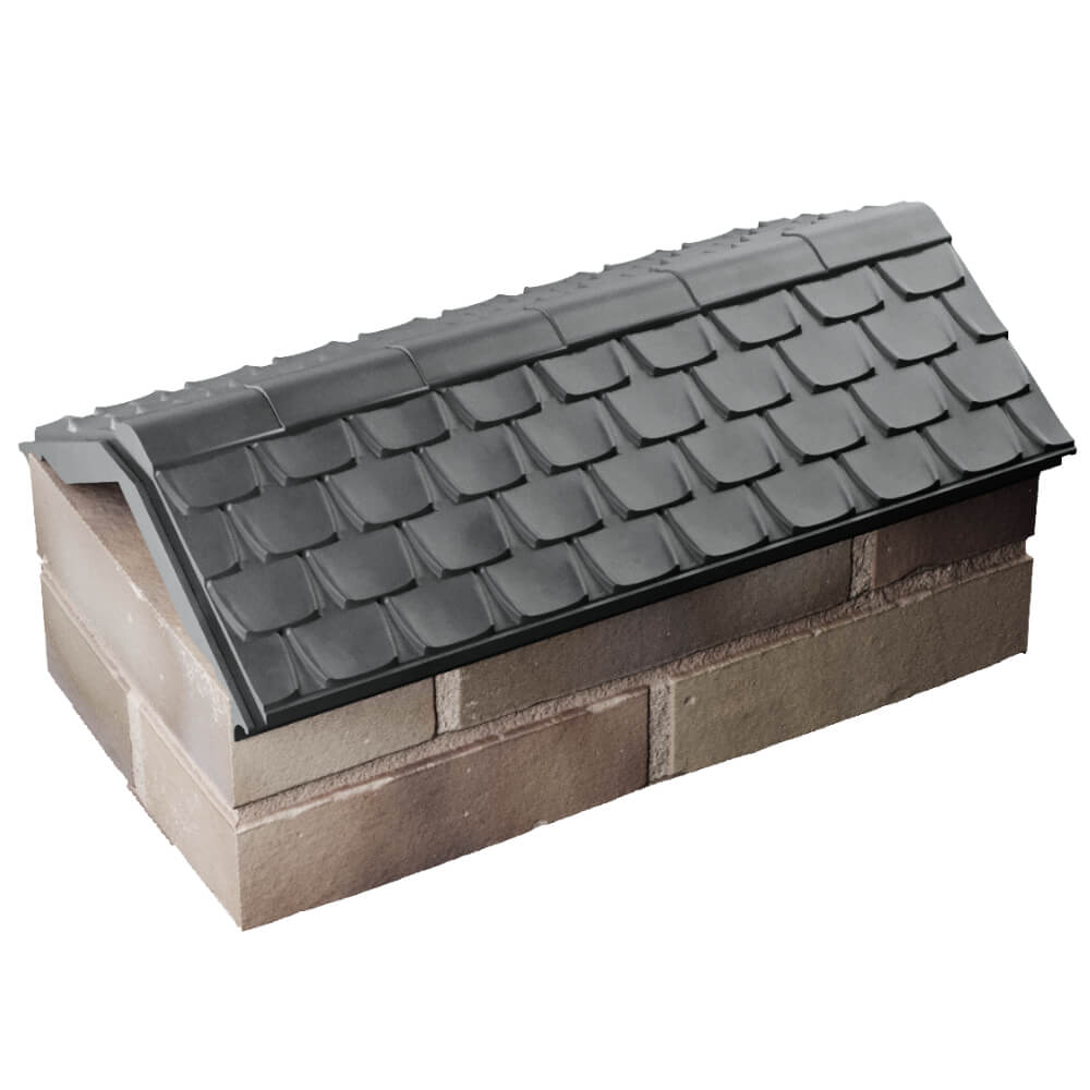 Парапет Zking Эльбрус Серый с посадкой на 1 кирпич (255мм) в Чусовом фото