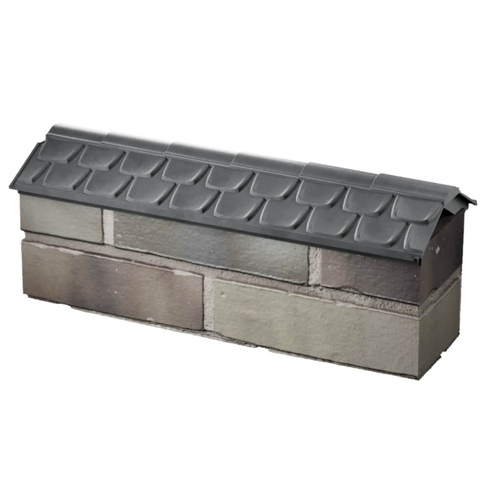 Парапет Zking Эльбрус Серый с посадкой на 0.5 кирпича (130мм) в Чусовом фото