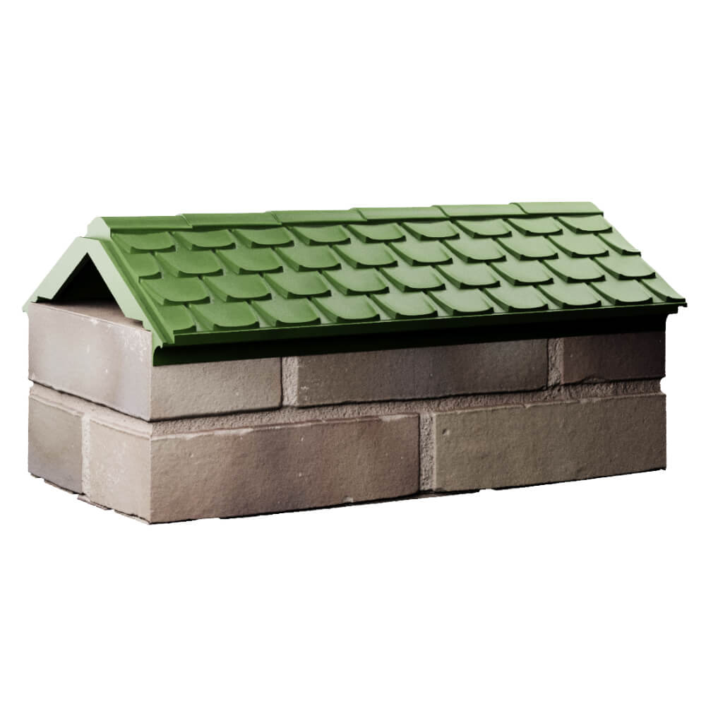Парапет Zking Эльбрус Зеленый с посадкой на 1 кирпич (255мм) Чусовой фото