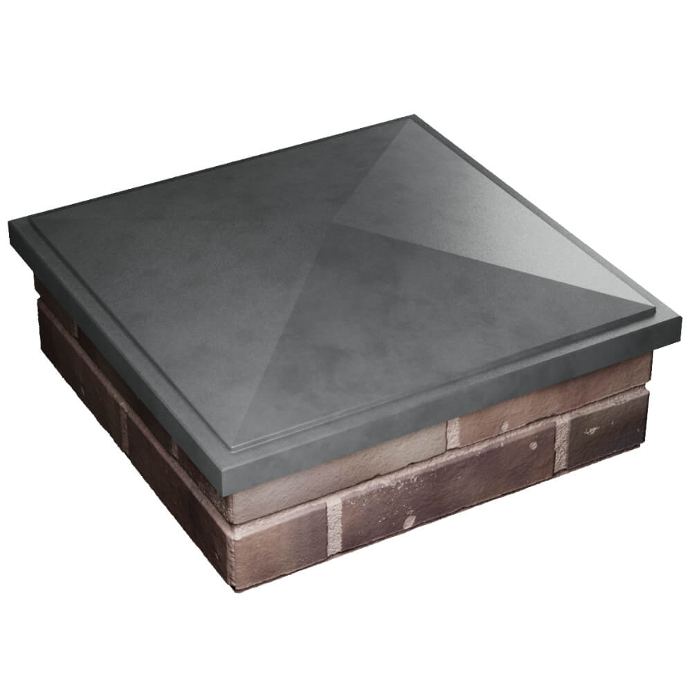 Колпак Zking БонаМоно Серый на столб 2х2 кирпича (515х515, 530х530мм) в Чусовом фото