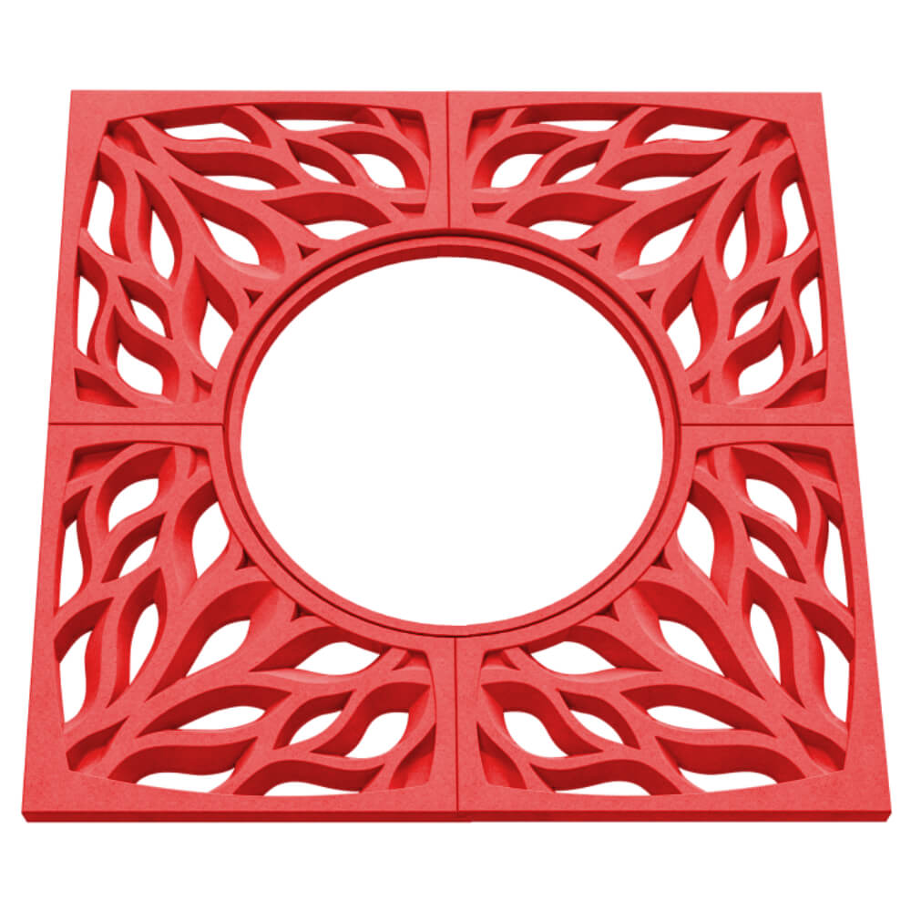 Приствольная решетка для дерева ZKING CRUST 1.2х1.2м Красная в Чусовом фото