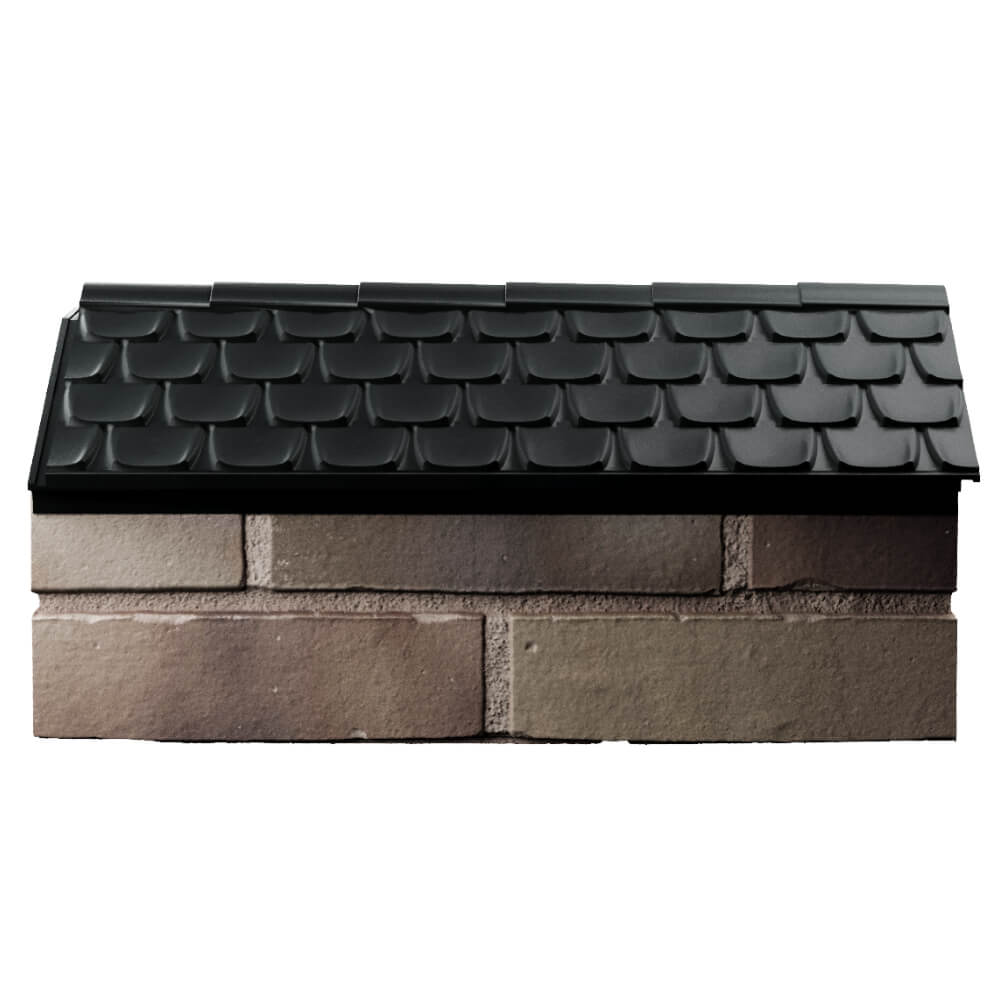 Парапет Zking Эльбрус Черный с посадкой на 1 кирпич (255мм) в Чусовом фото