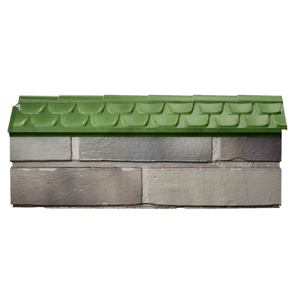 Парапет Zking Эльбрус Зеленый с посадкой на 0.5 кирпича (130мм) в Чусовом фото