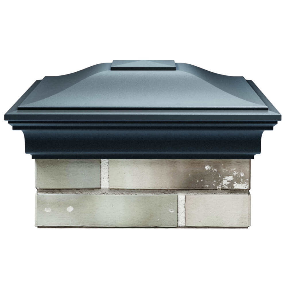 Колпак Zking Монблан Серый на столб 1.5х1.5 кирпича (385х385мм) Чусовой фото