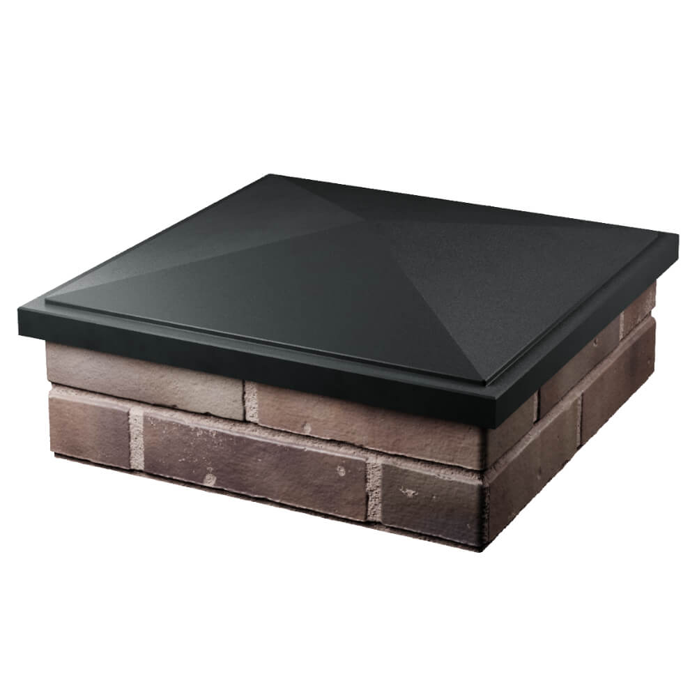 Колпак Zking БонаМоно Черный на столб 2х2 кирпича (515х515, 530х530мм) в Чусовом фото