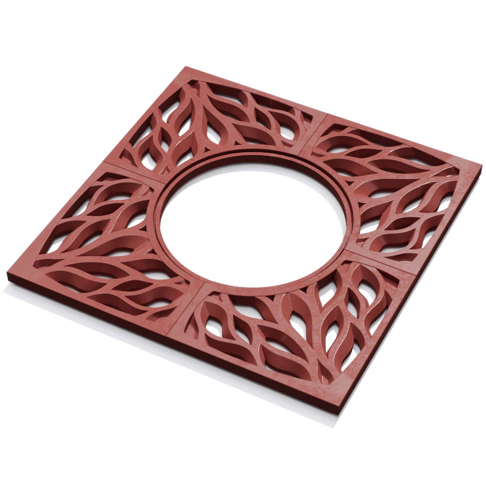 Приствольная решетка для дерева ZKING CRUST 1.2х1.2м Красная в Чусовом фото