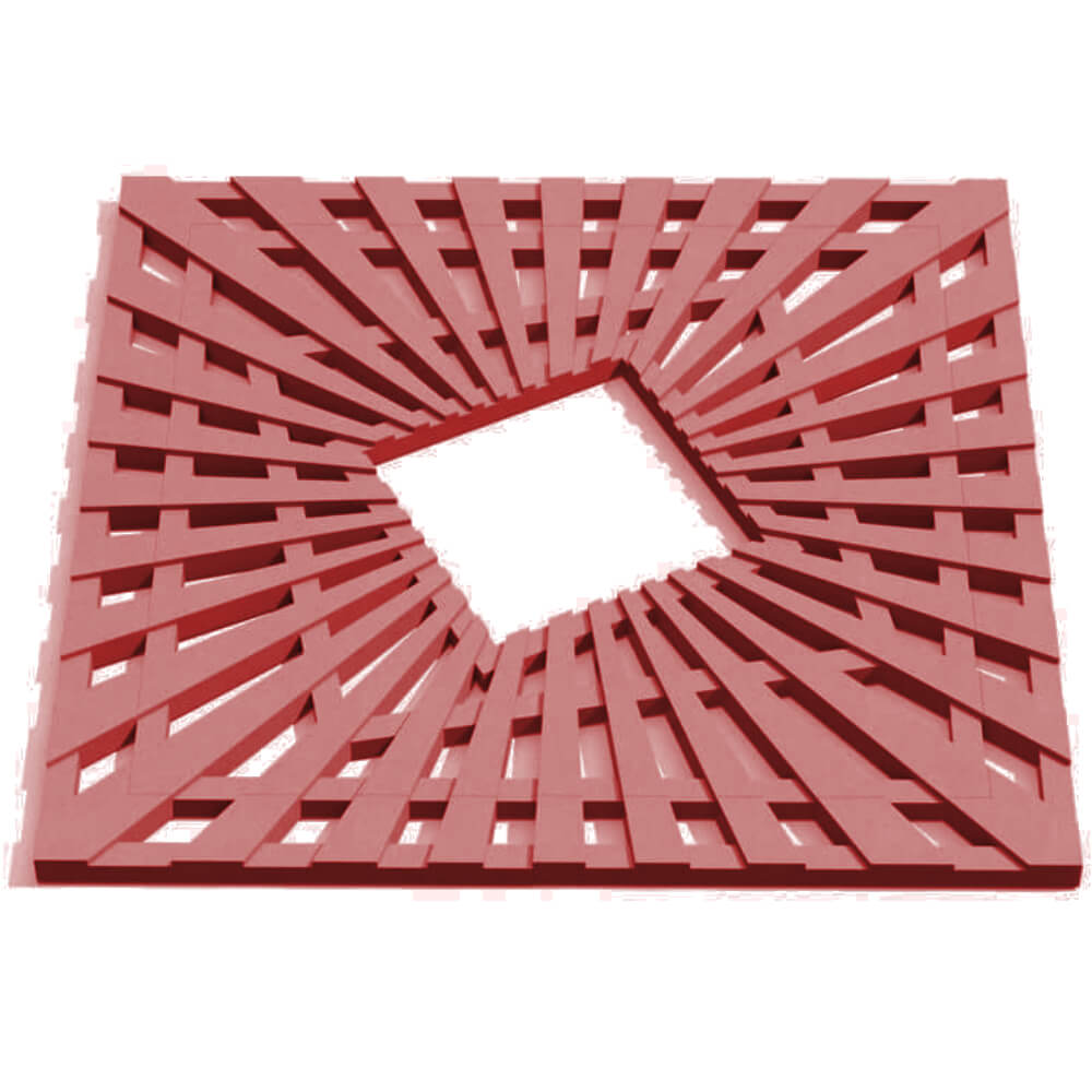 Приствольная решетка для дерева ZKING ATMOSPHERE 1.2х1.2м Красная Чусовой фото