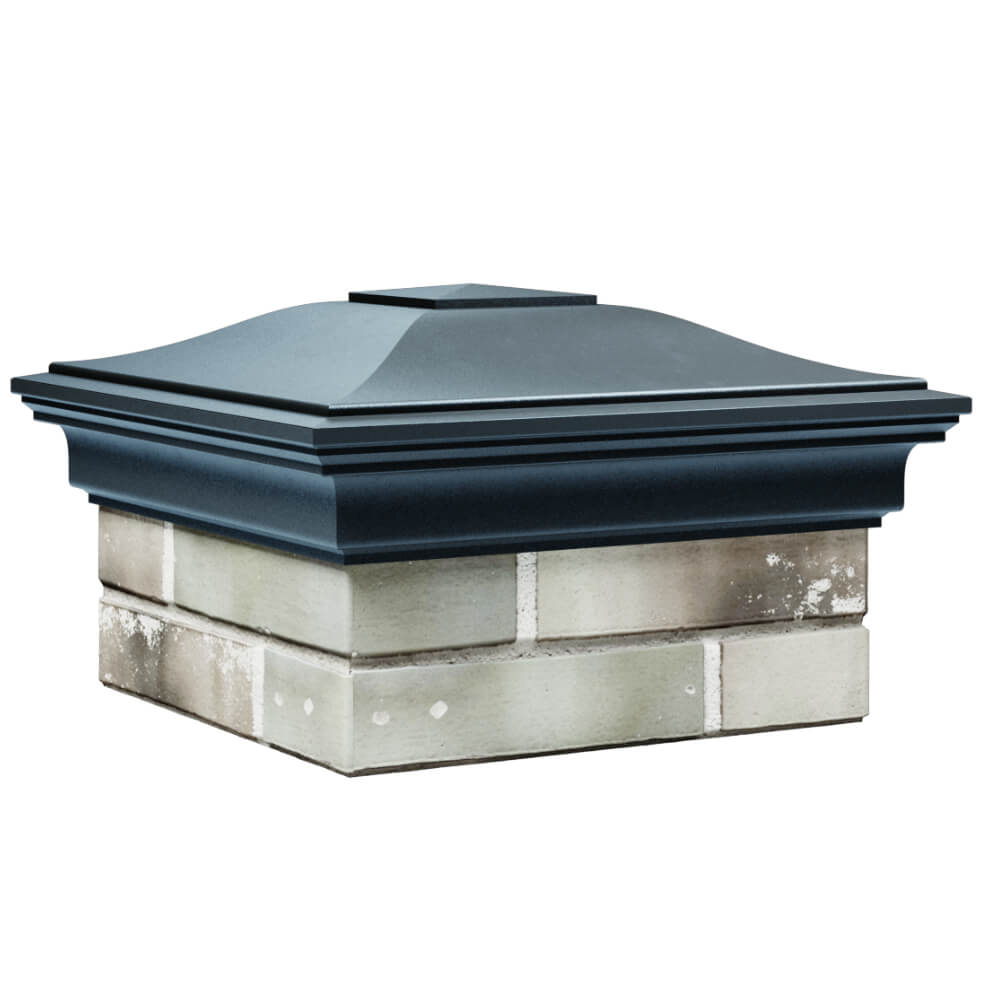 Колпак Zking Монблан Серый на столб 1.5х1.5 кирпича (385х385мм) в Чусовом фото