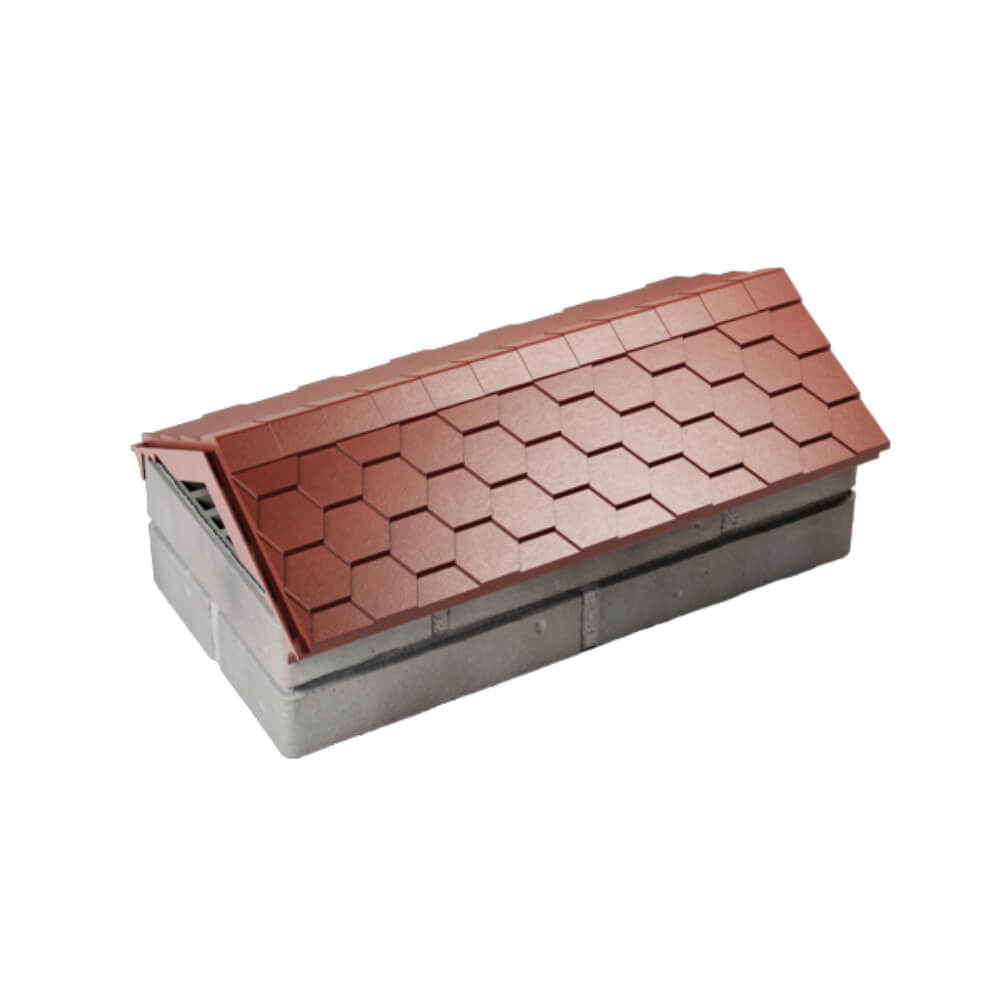 Парапет Zking Эверест Красный с посадкой на 1 кирпич (200/225/255мм) в Чусовом фото
