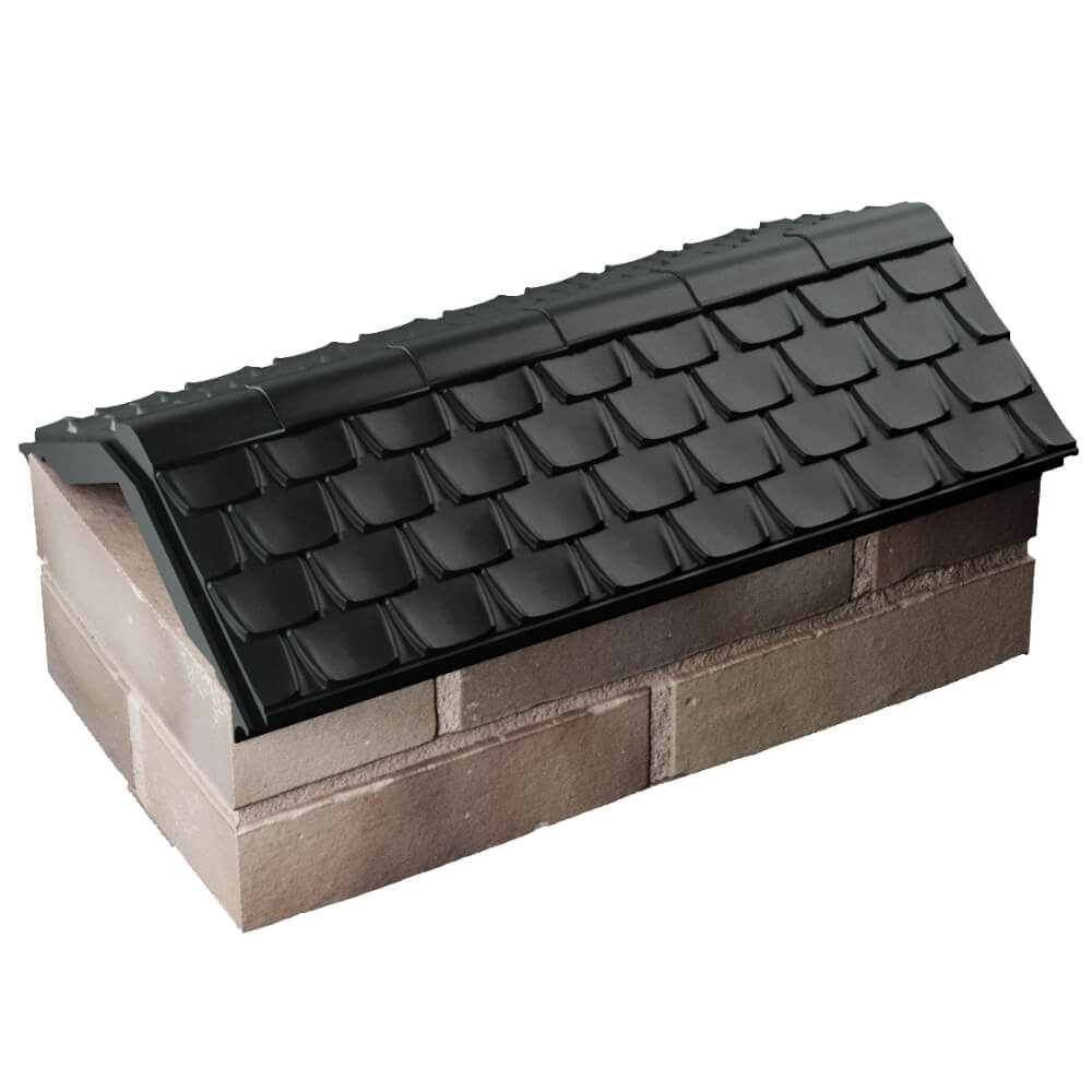 Парапет Zking Эльбрус Черный с посадкой на 1 кирпич (255мм) в Чусовом фото