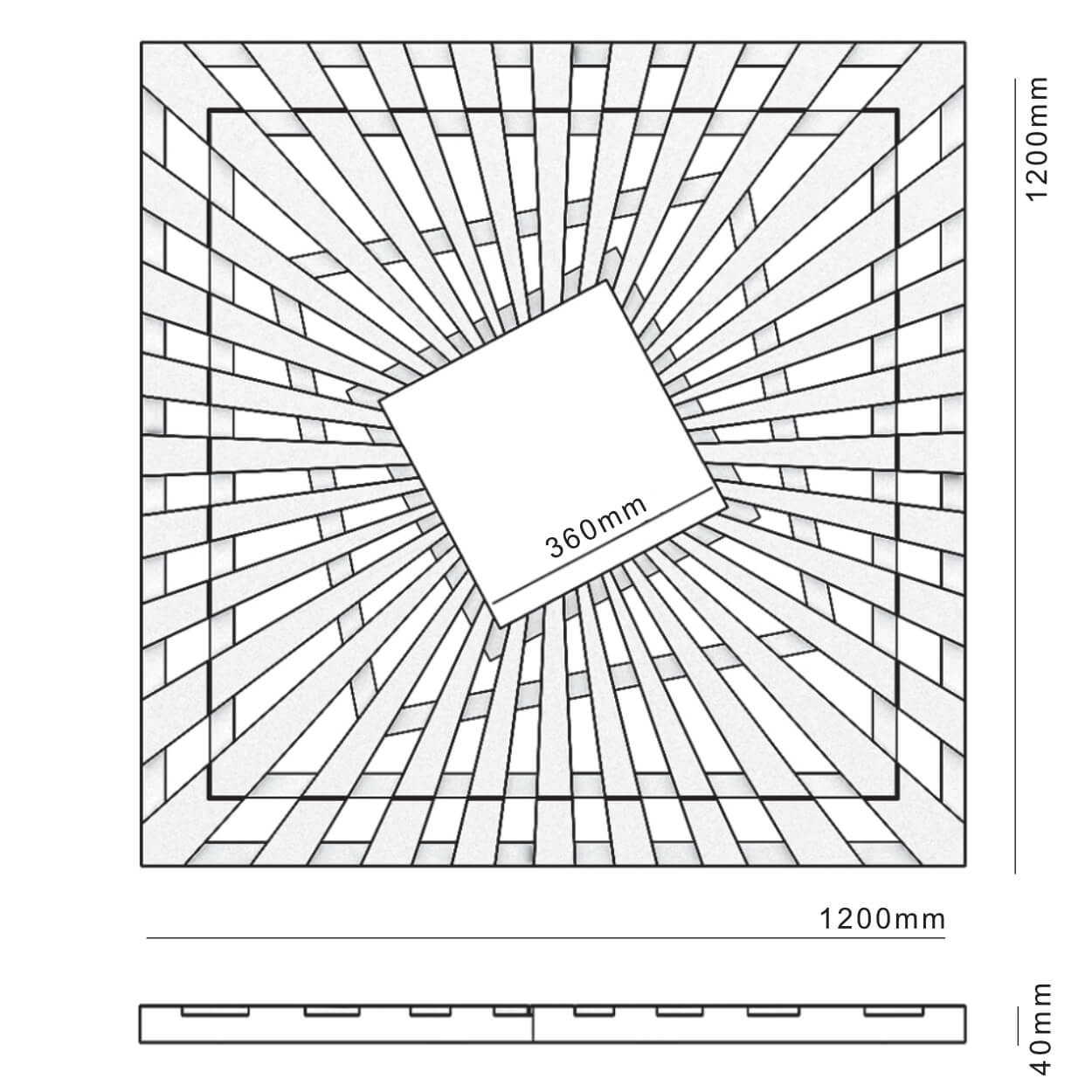 Приствольная решетка для дерева ZKING ATMOSPHERE 1.2х1.2м Черная в Чусовом фото