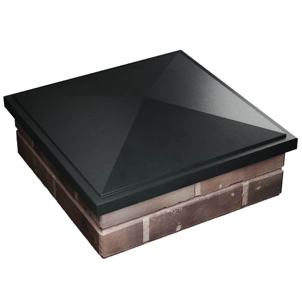 Колпак Zking БонаМоно Черный на столб 2х2 кирпича (515х515, 530х530мм) в Чусовом фото