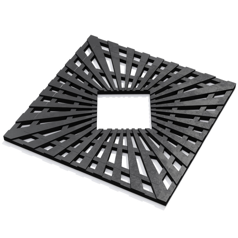 Приствольная решетка для дерева ZKING ATMOSPHERE 1.2х1.2м Черная в Чусовом фото