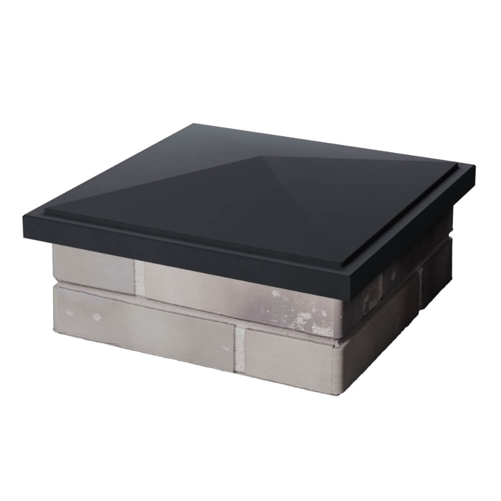 Колпак Zking БонаМоно Серый на столб 1.5х1.5 кирпича (385х385, 400х400мм) в Чусовом фото