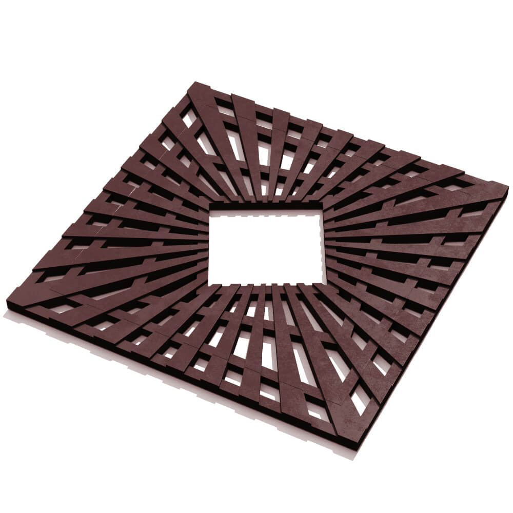 Приствольная решетка для дерева ZKING ATMOSPHERE 1.2х1.2м Коричневая в Чусовом фото