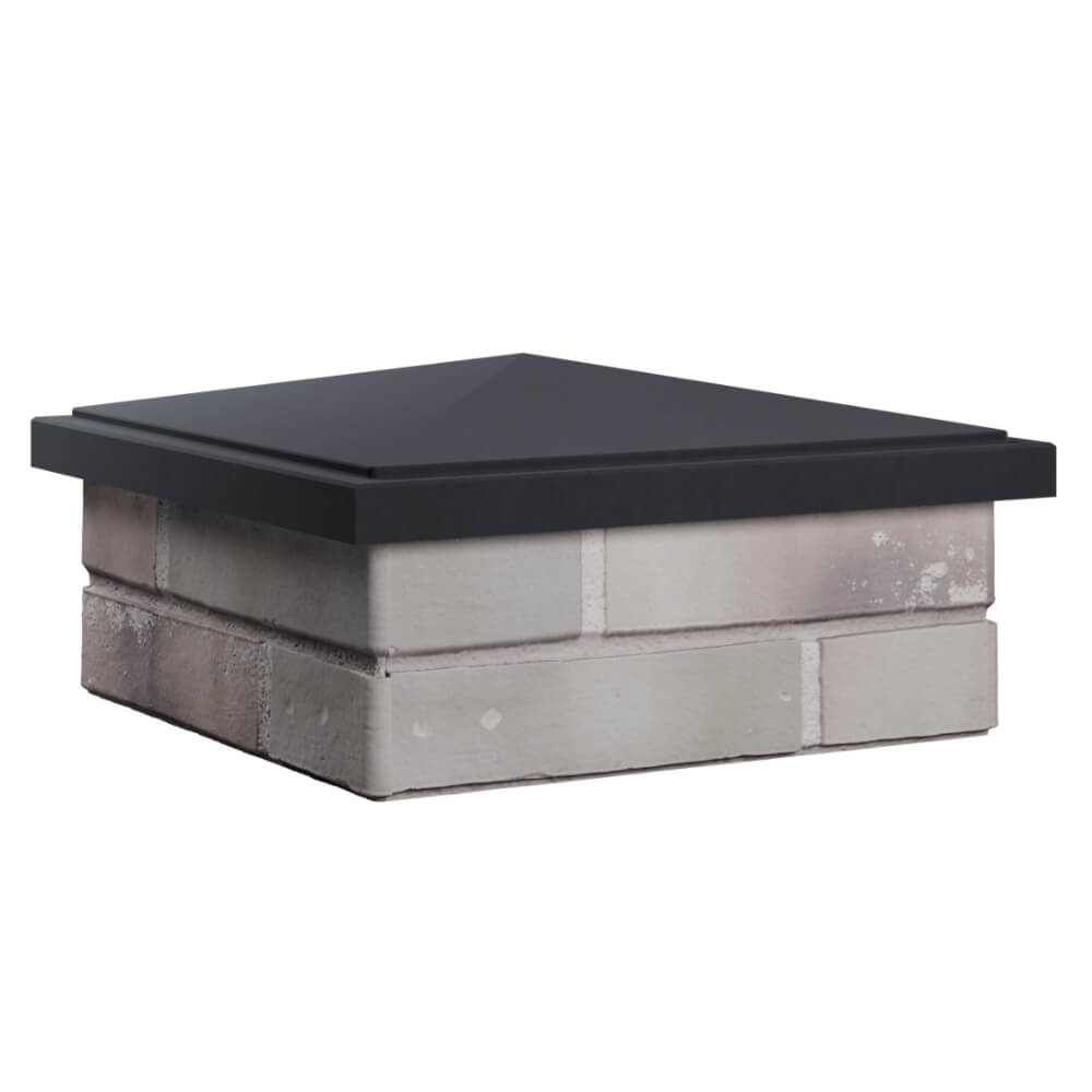 Колпак Zking БонаМоно Серый на столб 1.5х1.5 кирпича (385х385, 400х400мм) в Чусовом фото