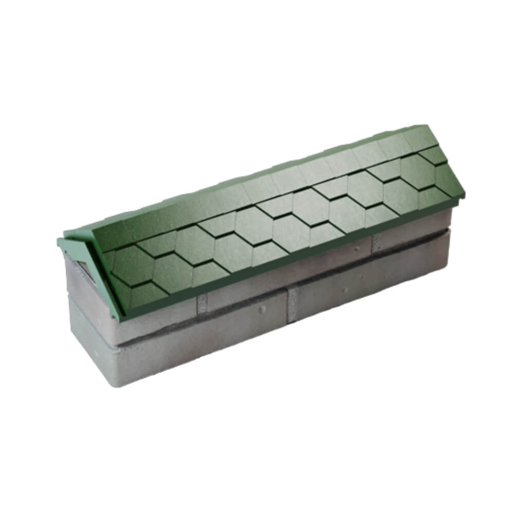 Парапет Zking Эверест Зеленый с посадкой на 0.5 кирпича (130мм) в Чусовом фото