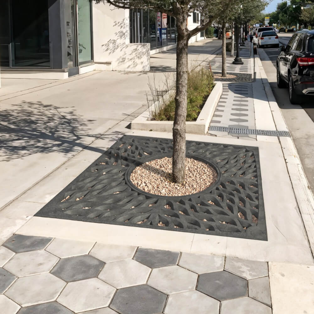 Приствольная решетка для дерева ZKING CRUST 2х2м Черная в Чусовом фото