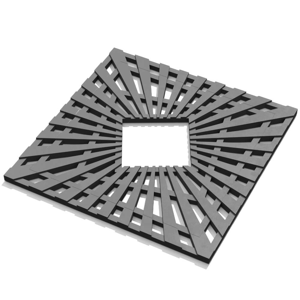 Приствольная решетка для дерева ZKING ATMOSPHERE 1.2х1.2м Серая в Чусовом фото