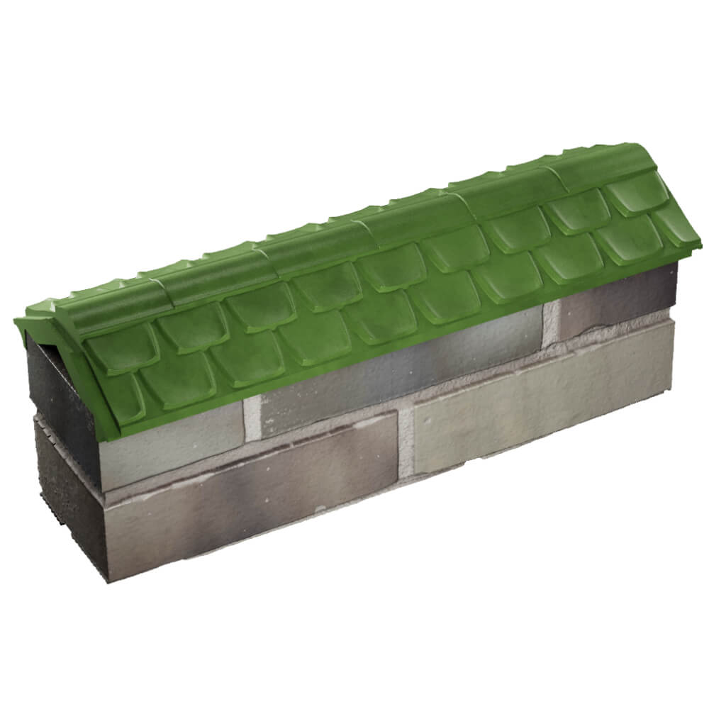 Парапет Zking Эльбрус Зеленый с посадкой на 0.5 кирпича (130мм) в Чусовом фото